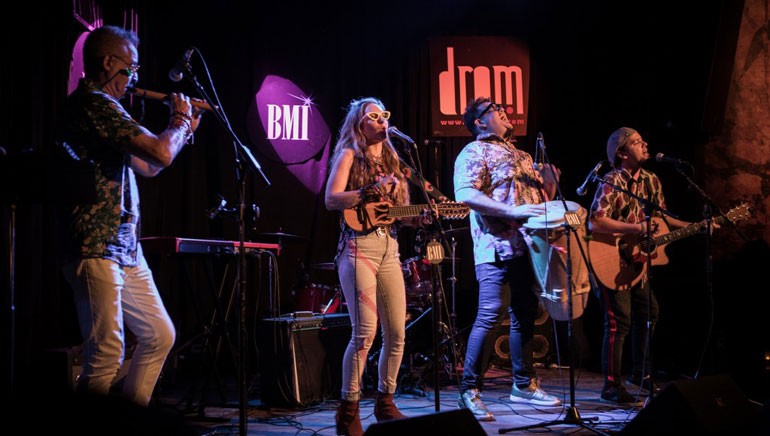 Mirella Cesa and Mr. Pauer brought the house down during BMI’s Verano Alternativo at DROM in NYC July 10, 2018.