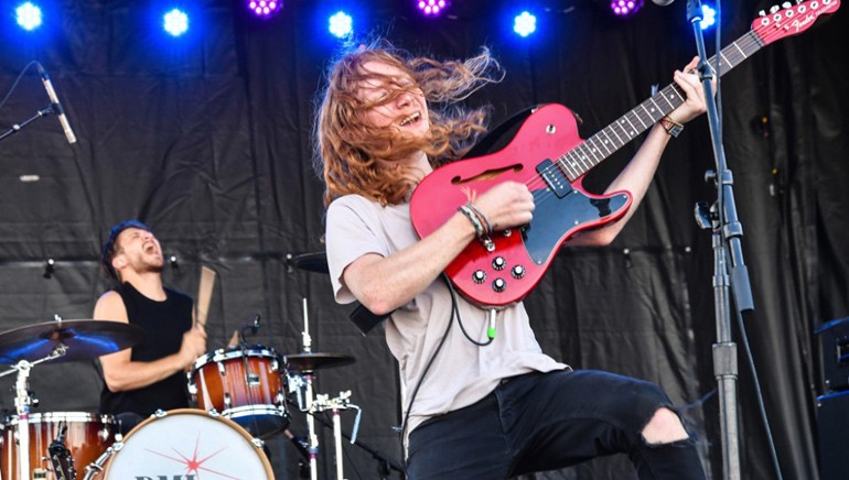 Flor rocks out on the BMI stage at ACL 2018. 