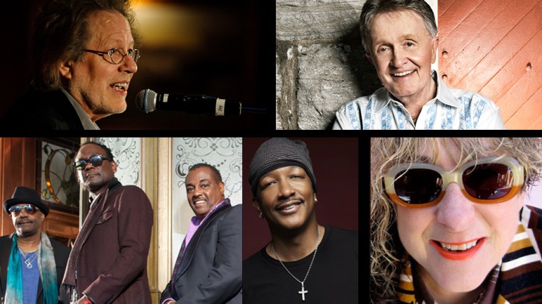 Top row: Steve Dorff, Bill Anderson Bottom row: Ronald Bell*, George Brown, Robert Kool Bell, James JT Taylor, Allee Willis