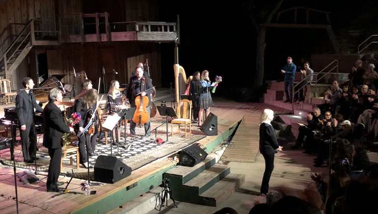 Lolita Ritmanis and orchestra perform at Theatricum Botanicum.
