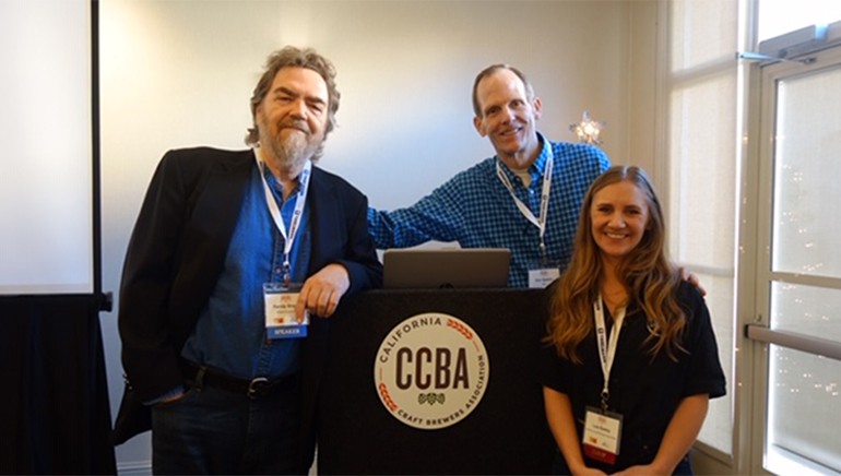 Pictured (L-R) before BMI’s music licensing presentation at the CCBA 2018 Fall Conference are: BMI songwriter Randy Sharp, BMI’s Dan Spears and CCBA Managing Director Leia Bailey.