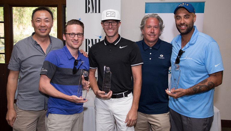 Pictured are: BMI’s Ray Yee with 1st Place team - Josh Collum, Perrin Lamb, Scott Cresto, and Alex Edwards.