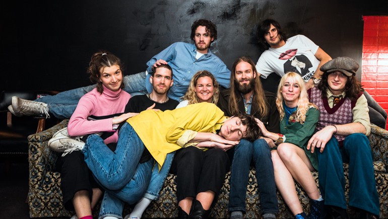 BMI’s Nina Carter gathers backstage at the Basement East with The Minks and TWEN.