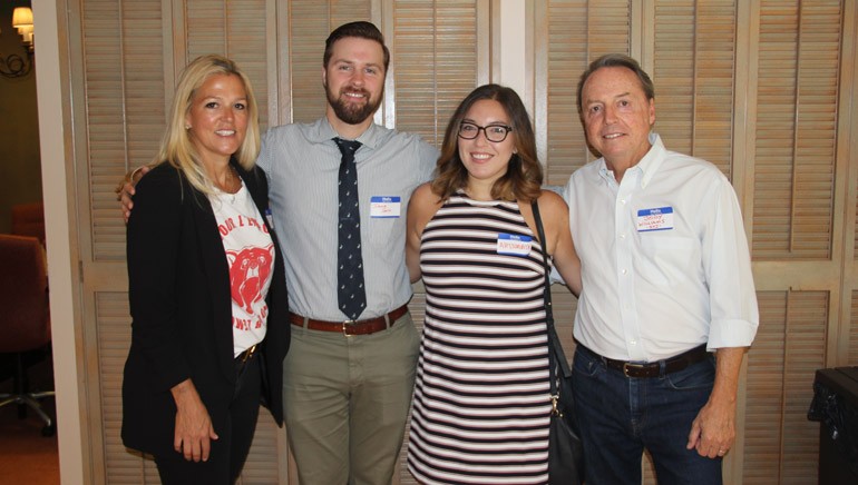 Photo ID: (L-R) BMI’s Leslie Roberts, Pinnacle Bank’s David Smith, Tri Star Entertainment’s Alessandra Alegre and BMI’s Jody Williams gather for a photo during the Next Big Wave’s Young Professionals Breakfast.