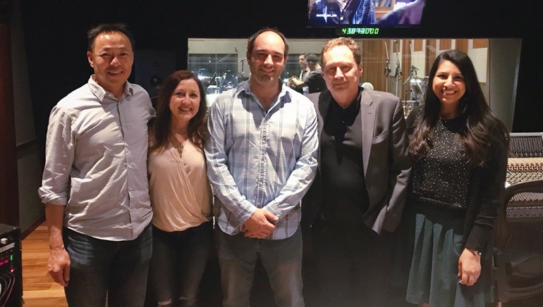 Pictured are: BMI’s Ray Yee, BMI composers Cindy O'Connor, Michael Simon and Mark Isham, and BMI’s Reema Iqbal.