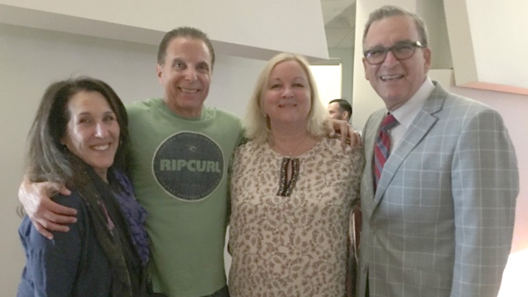 Pictured L-R are: BMI’s Barbie Quinn; BMI affiliate Jud Friedman; President and COO peermusic, Kathy Spanberger, and Leeds Levy, President, Leeds Music.
