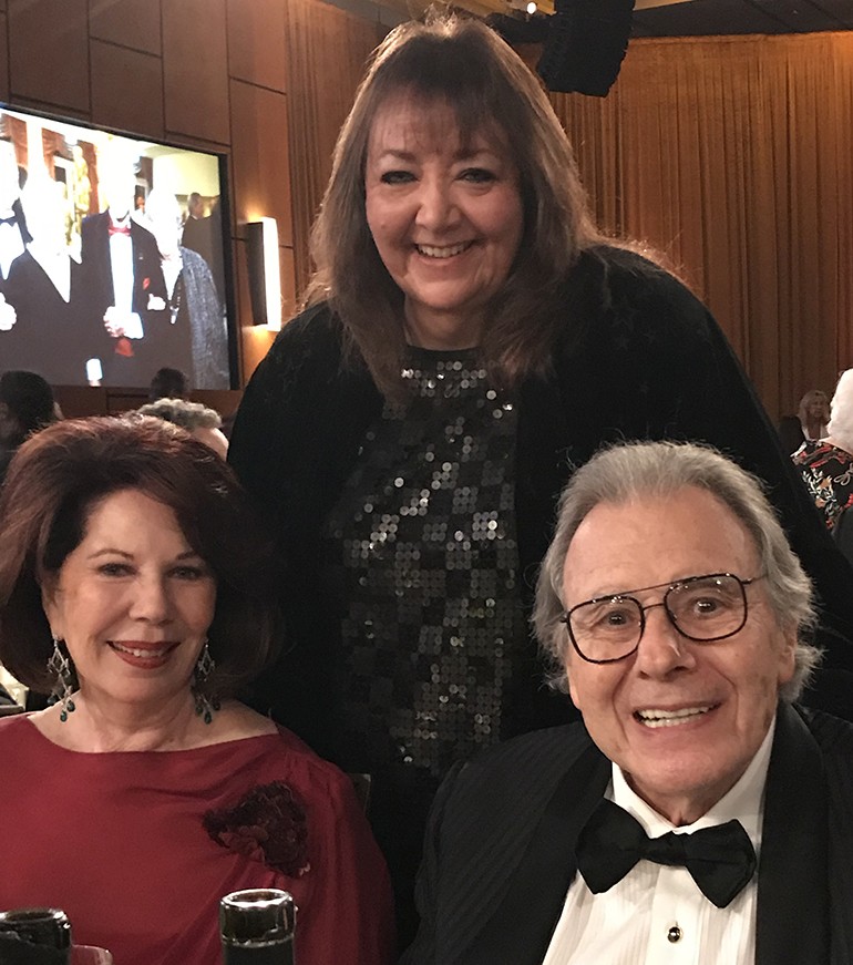 Pictured (L-R) at the Motion Picture Academy’s Governors Awards are Donna Schifrin, BMI Doreen Ringer-Ross and honorary Oscar recipient Lalo Schifrin.