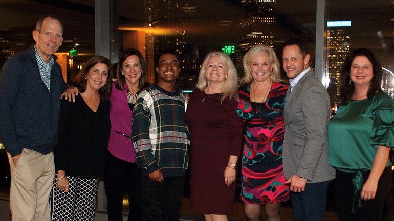 Pictured before BMI songwriter Bren Joy’s performance at the 2019 CSRA winter conference in Atlanta are: BMI’s Dan Spears, New Jersey Restaurant & Hospitality Association Pres/CEO and CSRA Board Vice President Marilou Halverson, North Carolina Restaurant & Lodging Association Pres/CEO and CSRA Immediate Past Board Chair Lynn Minges, BMI songwriter Bren Joy, Georgia Restaurant Association Pres/CEO and CSRA Board President Karen Bremer, CSRA Executive Vice President Suzanne Bohle, Michigan Restaurant & Lodging Association Pres/CEO Justin Winslow and BMI’s Jessica Frost.