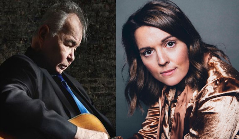 Pictured are John Prine and Brandi Carlile