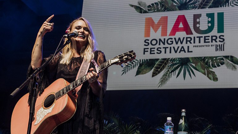 Miranda Lambert performs during the BMI 2018 Maui Songwriters Festival.