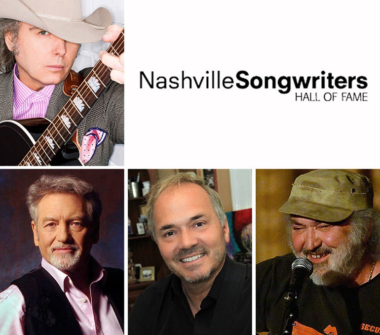 Pictured clockwise from top are BMI songwriters Dwight Yoakam, Kostas, Marcus Hummon and Larry Gatlin.