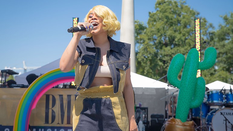 Tayla Parx hits the BMI Stage during ONE Musicfest.