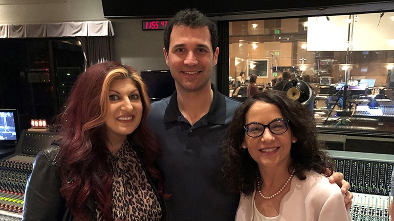 Pictured at the Sony scoring session for “Gears of War 5” are BMI’s Senior Director – Creative, Film/TV and Visual Media Anne Cecere, multi-award-winning composer Ramin Djawadi and agent Cheryl Tiano.
