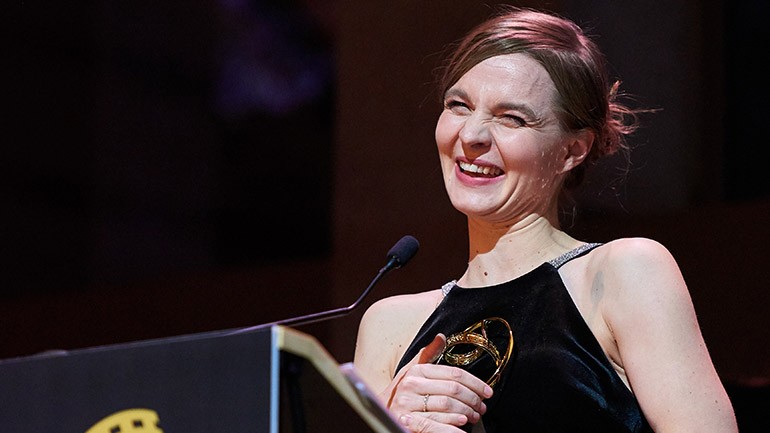 BMI Composer Hildur Guðnadóttir receives her awards for her work in “Chernobyl” and “Joker” during the first edition of the Society of Composers & Lyricists Awards.