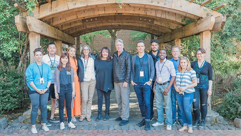 Pictured (L-R) are Emily Rice, Gene Back, Ho-Ling Tang, Aska Matsumiya, Miriam Cutler, BMI’s Doreen Ringer-Ross, Alan Silvestri, Fil Eisler, Jorge Aragon, Ozie Cargile, Peter Golub, Ghiya Rushidat and Sara Broshofske.