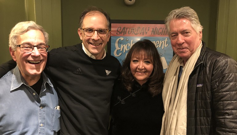 Pictured (L-R) are creator of the original “Back to the Future” film and book writer Bob Gale, director John Rando, BMI’s Doreen Ringer-Ross and award-winning BMI composer/songwriter Alan Silvestri.