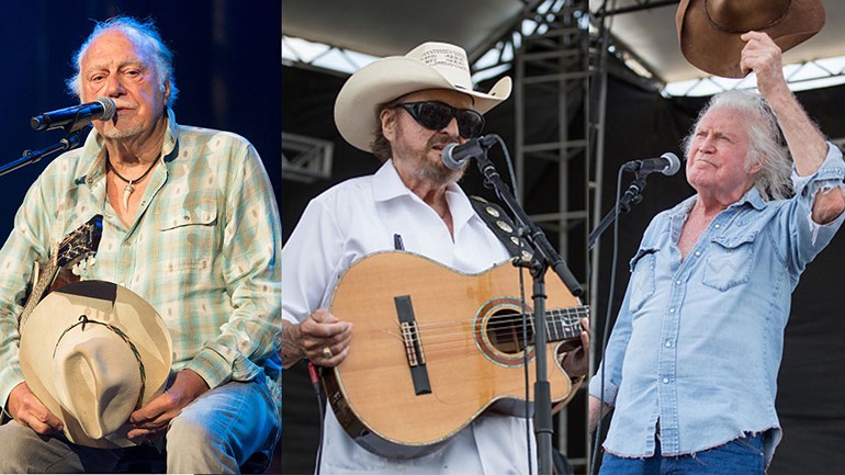 Pictured (L-R) are BMI songwriters Jerry Jeff Walker, Johnny Bush and Billy Joe Shaver.