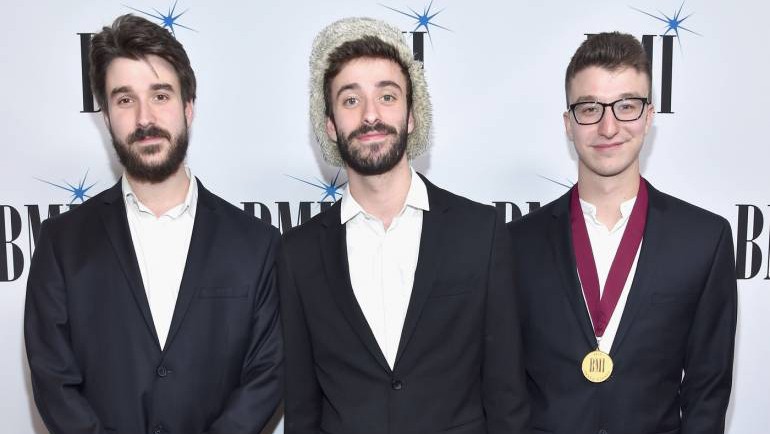 Musicians Adam Met, Jack Met and Ryan Met of AJR at the 65th Annual BMI Pop Awards on May 9, 2017 in Los Angeles, California.