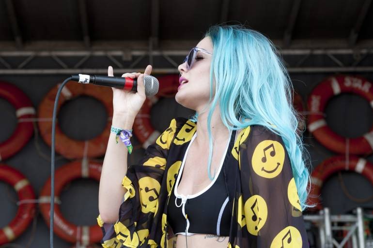 Halsey performs at Hangout Music Festival on May 15, 2015 in Gulf Shores, AL.