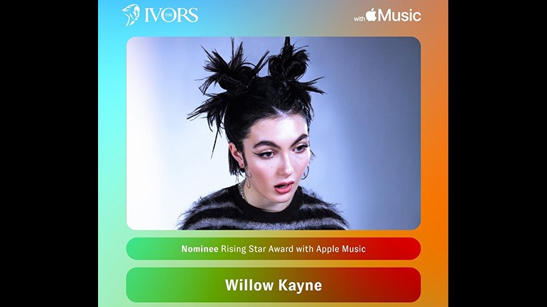 Pictured is Ivor Novello Rising Star Award With Apple Music nominee Willow Kayne