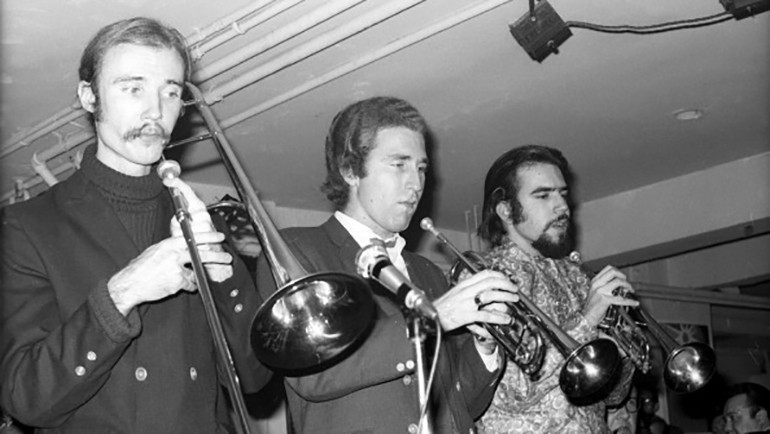 Pictured (L-R) are Dick Halligan, Jerry Weiss and Randy Brecker of 