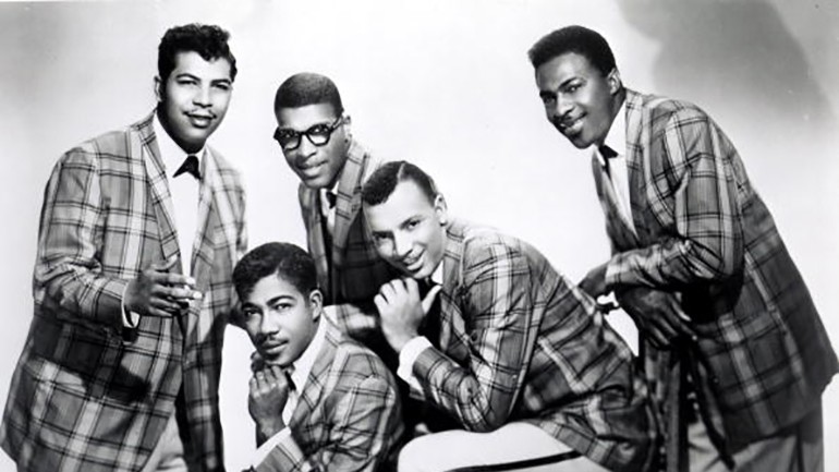 Fred Parris, far left, with The Five Satins