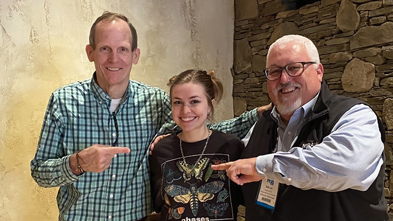 Pictured before Ryleigh’s performance at “The Toast” (l to r): BMI’s Dan Spears, BMI songwriter Ryleigh Modig, Massachusetts Restaurant Association President & CEO Bob Luz.