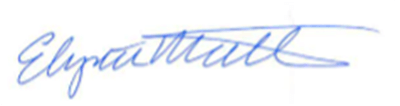 Elizabeth Matthews' signature