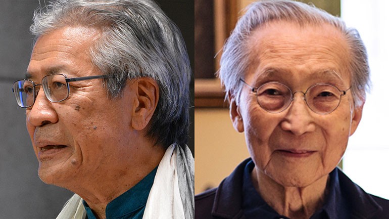 (L-R) Chinary Ung and Chou Wen-chung