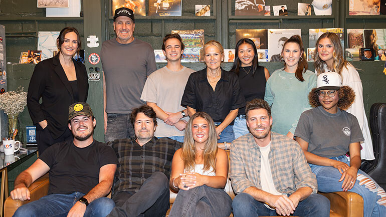 Photo Back Row L-R: BMI’s MaryAnnKeen, Sony Music Publishing’s Tom Luteran, BMI’s Jackson Kiger, BMI’s Leslie Roberts, BMI’s Lilly Brown, Sony Music Publishing’s Aubrey Landon, Sony Music Publishing’s Taylor Ratkovich; Front Row L-R: Patrick Murphy (BMI), Lindsay Rimes (BMI/APRA), Averie Bielski (BMI), Ryan Larkins (BMI), Sony Music Publishing’s Synnovea Halsel.