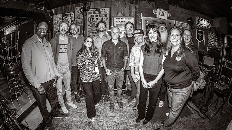 Photo Back Row L-R: BMI’s Shannon Sanders, The Infamous Stringdusters’ Chris Pandolfi, The Infamous Stringdusters’ Andy Falco, The Infamous Stringdusters’ Travis Book, BMI’s Mason Hunter, Regime Music Group’s Ivory Daniel, Green River Whiskey’s Kim Vickery; Front Row L-R: Regime Music Group’s Hillary Clinton, The Infamous Stringdusters’ Andy Hall, The Infamous Stringdusters’ Jeremy Garret, BMI’s Claire Dodelin (BMI), Green River Whiskey’s Caryn Wells.