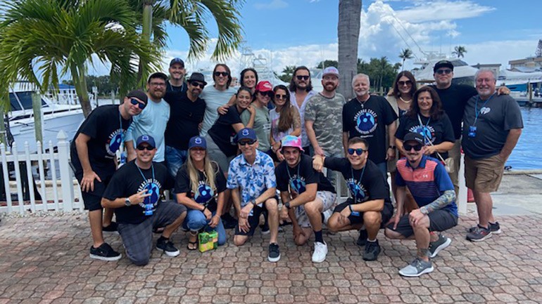 BMI Songwriters with iHeartMedia staff at The Treasure Coast Songwriters Festival at Pirate’s Cove Resort & Marina in Stuart, FL.
