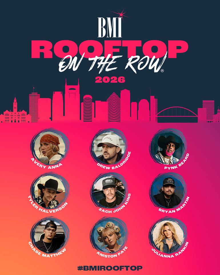 BMI Affiliates performing at Rooftop on the Row.