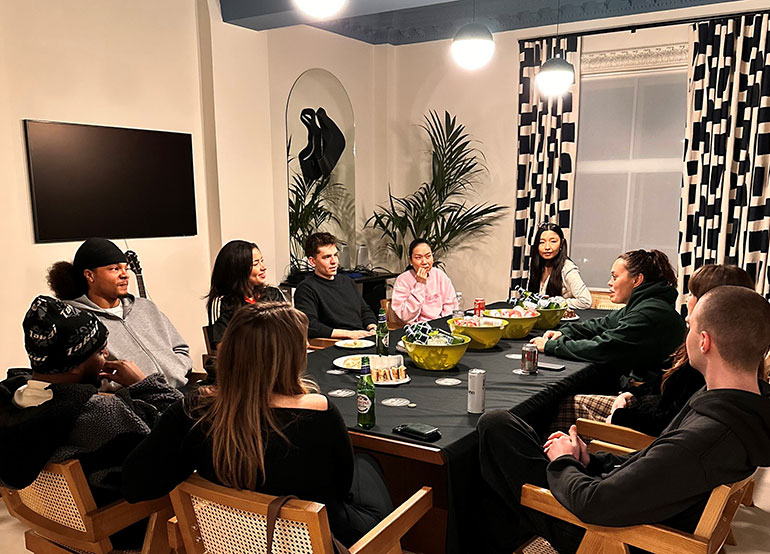 Speed Dating for Songwriters group at BMI's London office'